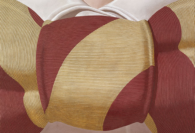 Domenico Gnoli (Roma 1933 - New York 1970) Bow tie, 1969 acrilico e sabbia su tela, 140 x 160 cm Collezione Luigi e Peppino Agrati - Intesa Sanpaolo