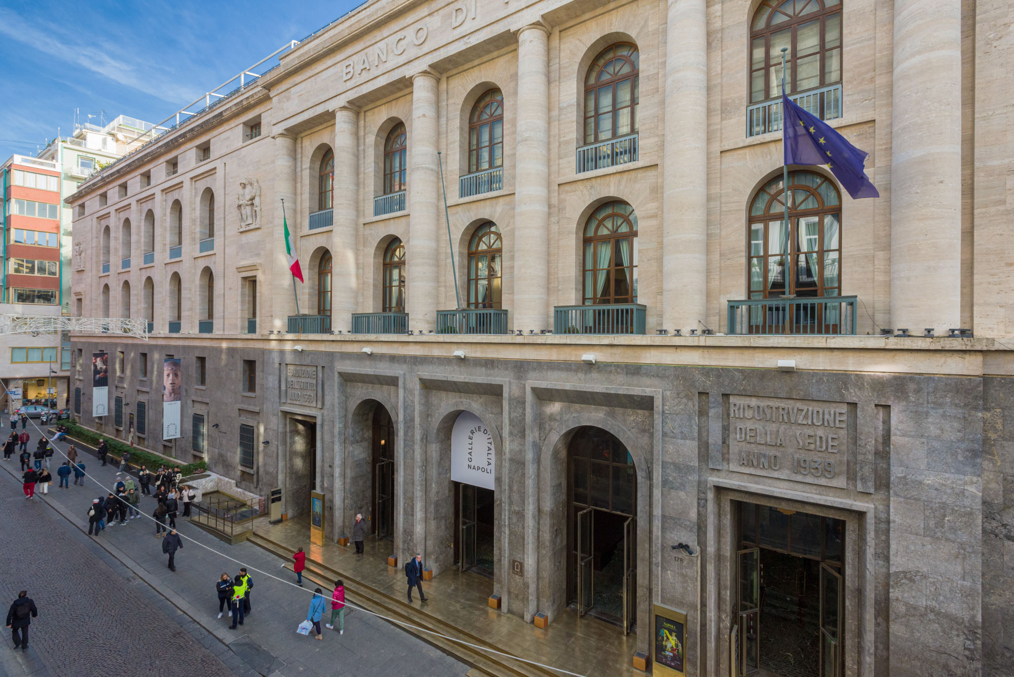 Façade of Palazzo del Banco di Napoli