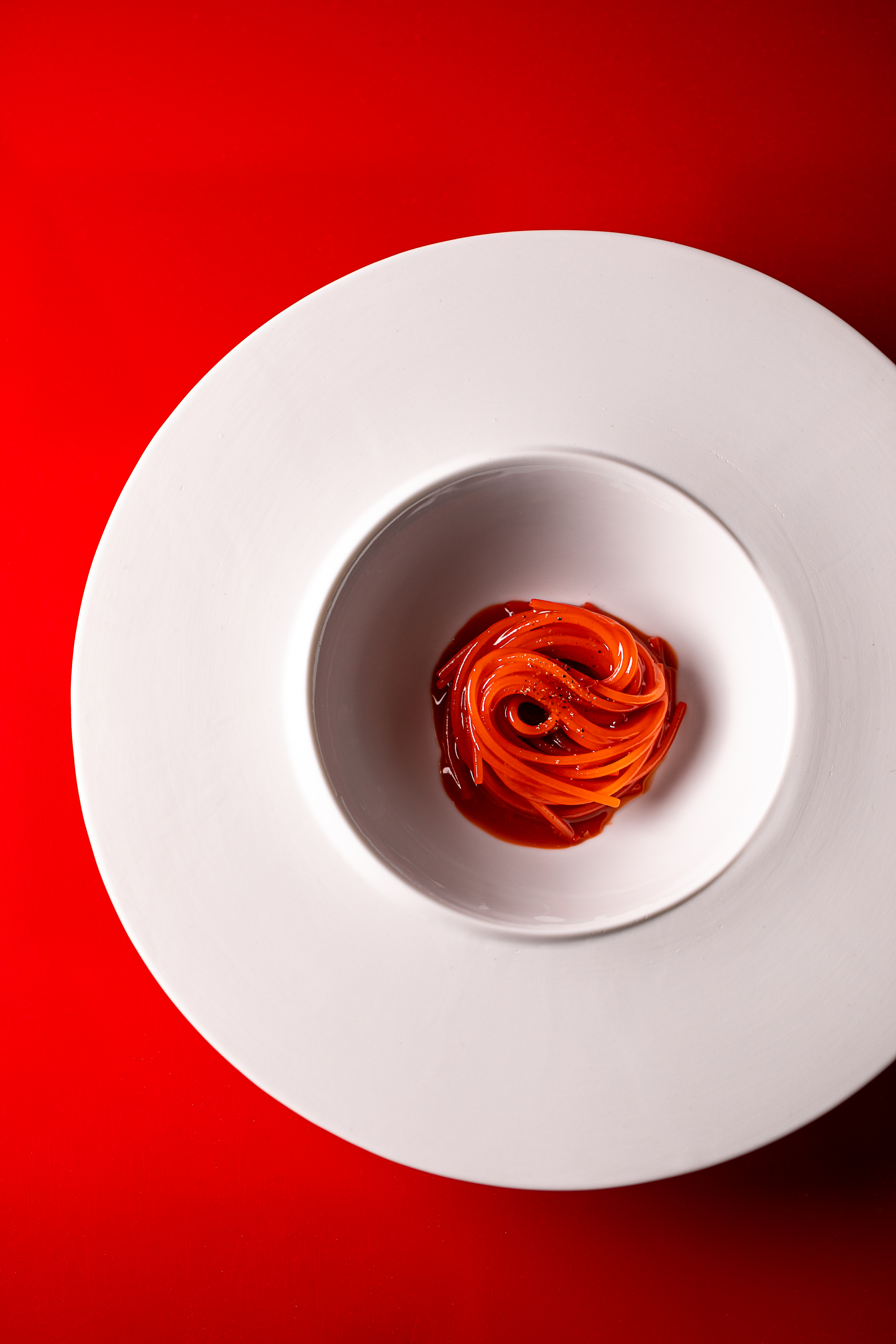 Image of gourmet spaghetti dish