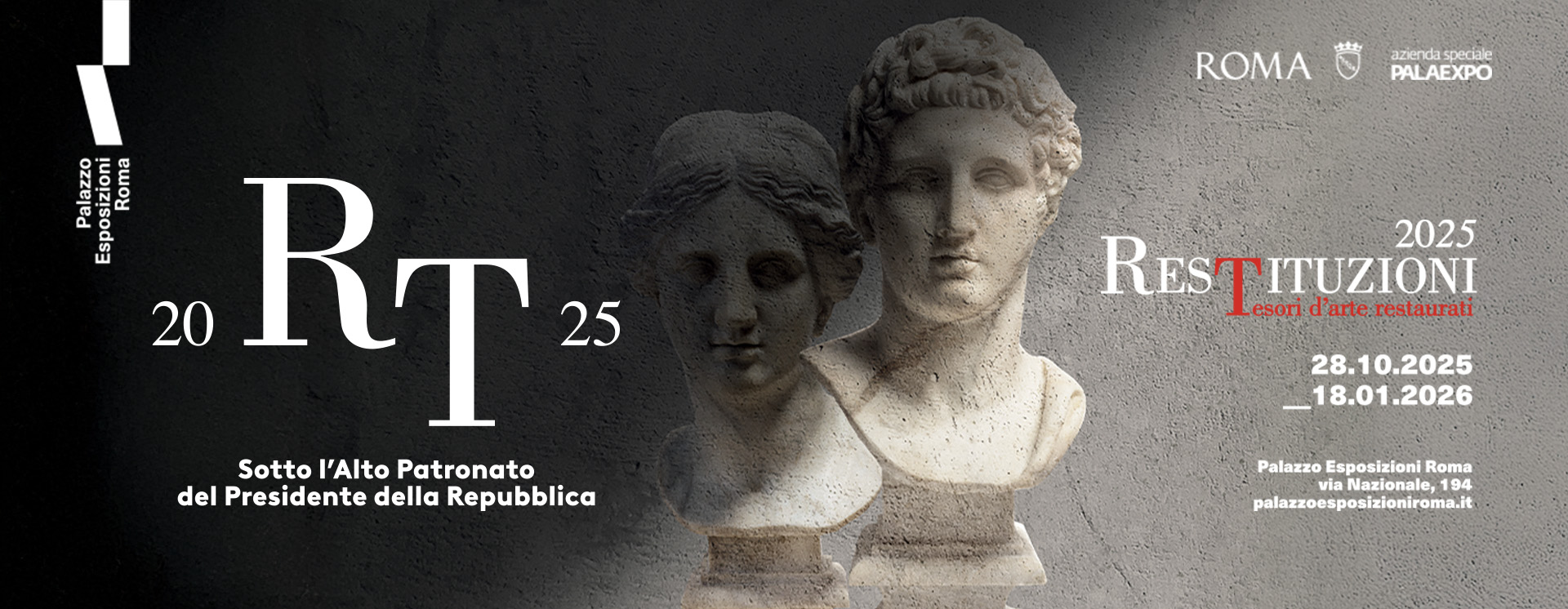 Mostra “Restituzioni 2025’ a Palazzo Esposizioni, Roma