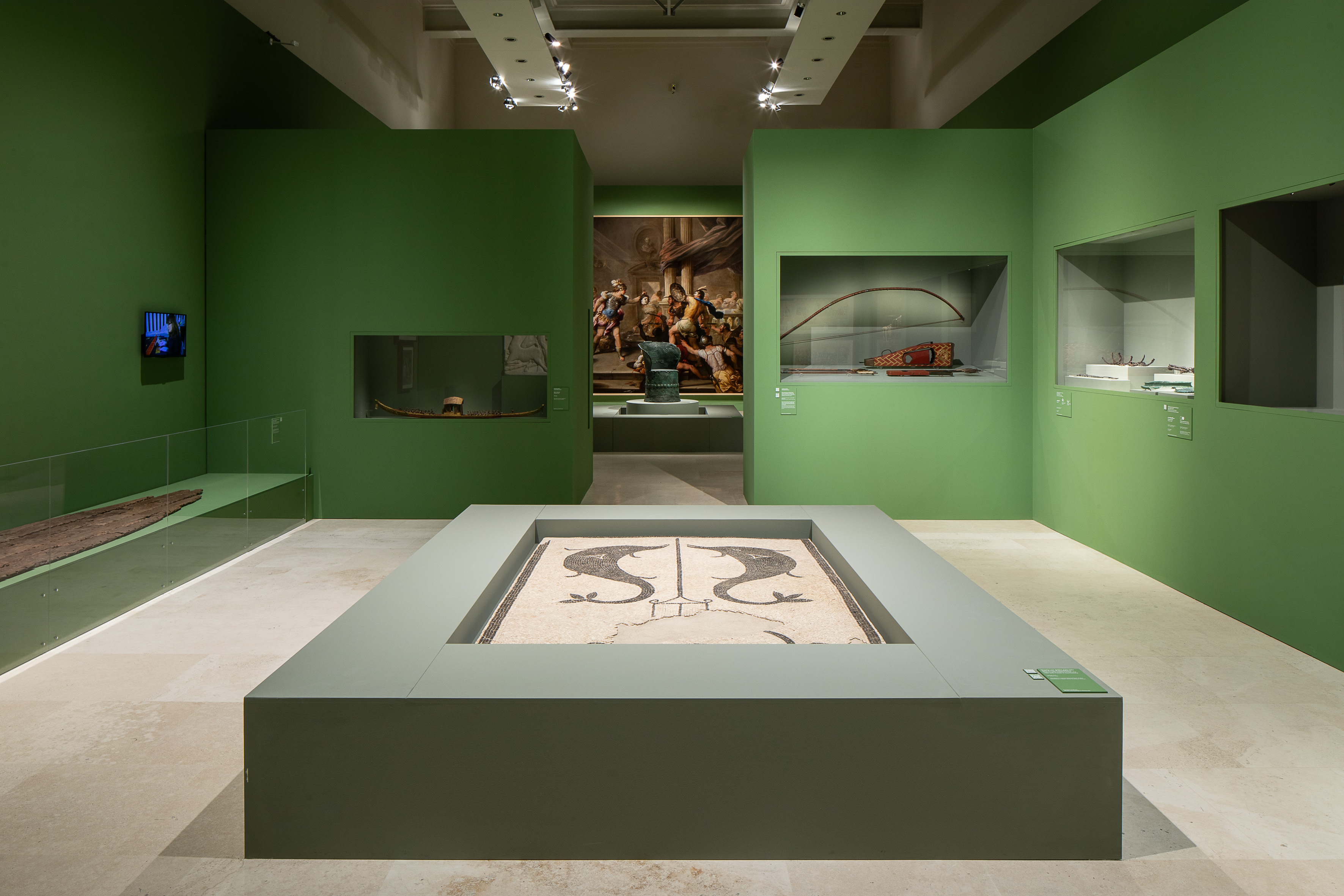 Immagine allestimento mostra Restituzioni 2025