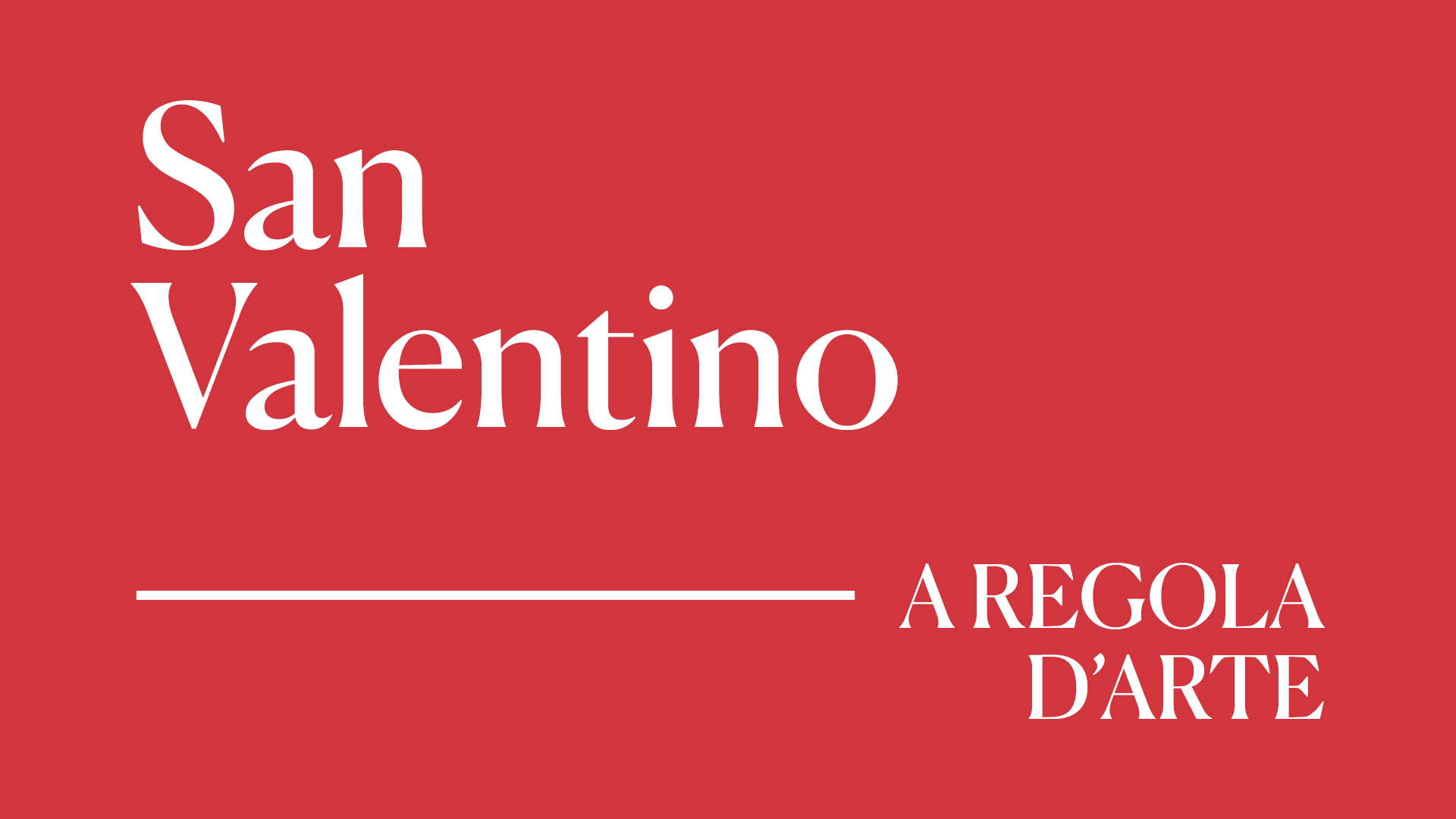 Locandina San Valentino A regola d'arte