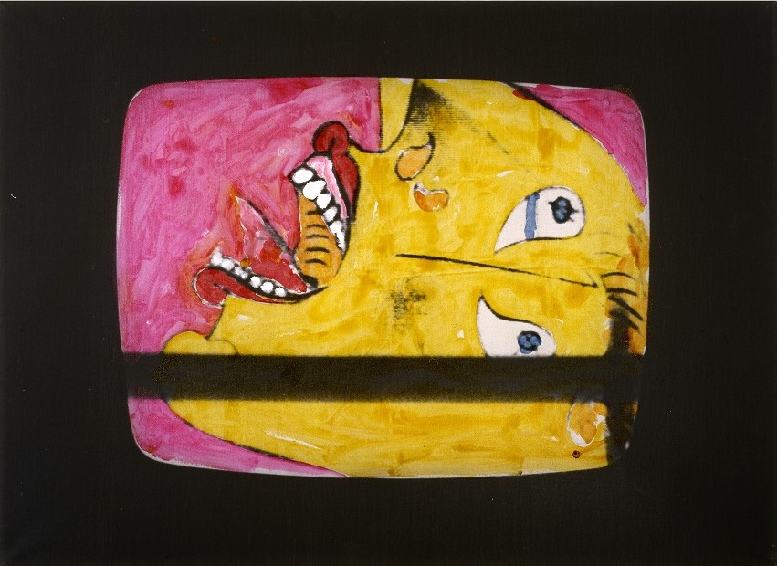 Mario Schifano, Picasso in TV, 1974-1975, Terni, Collezione Tonelli