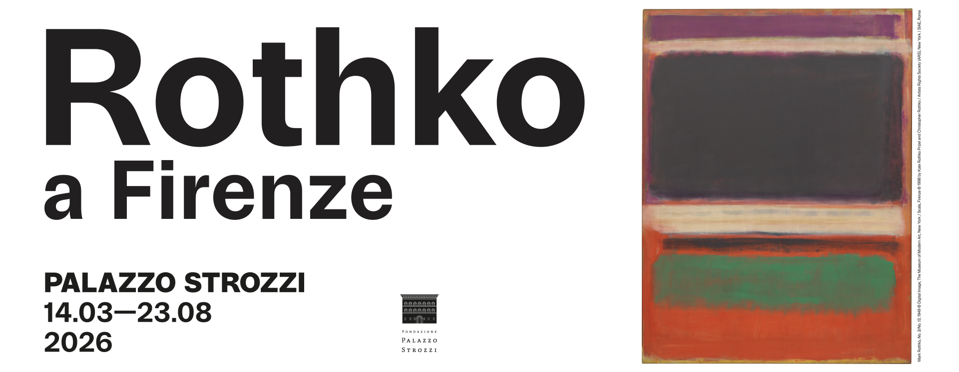 "Rothko a Firenze" in mostra a Palazzo Strozzi