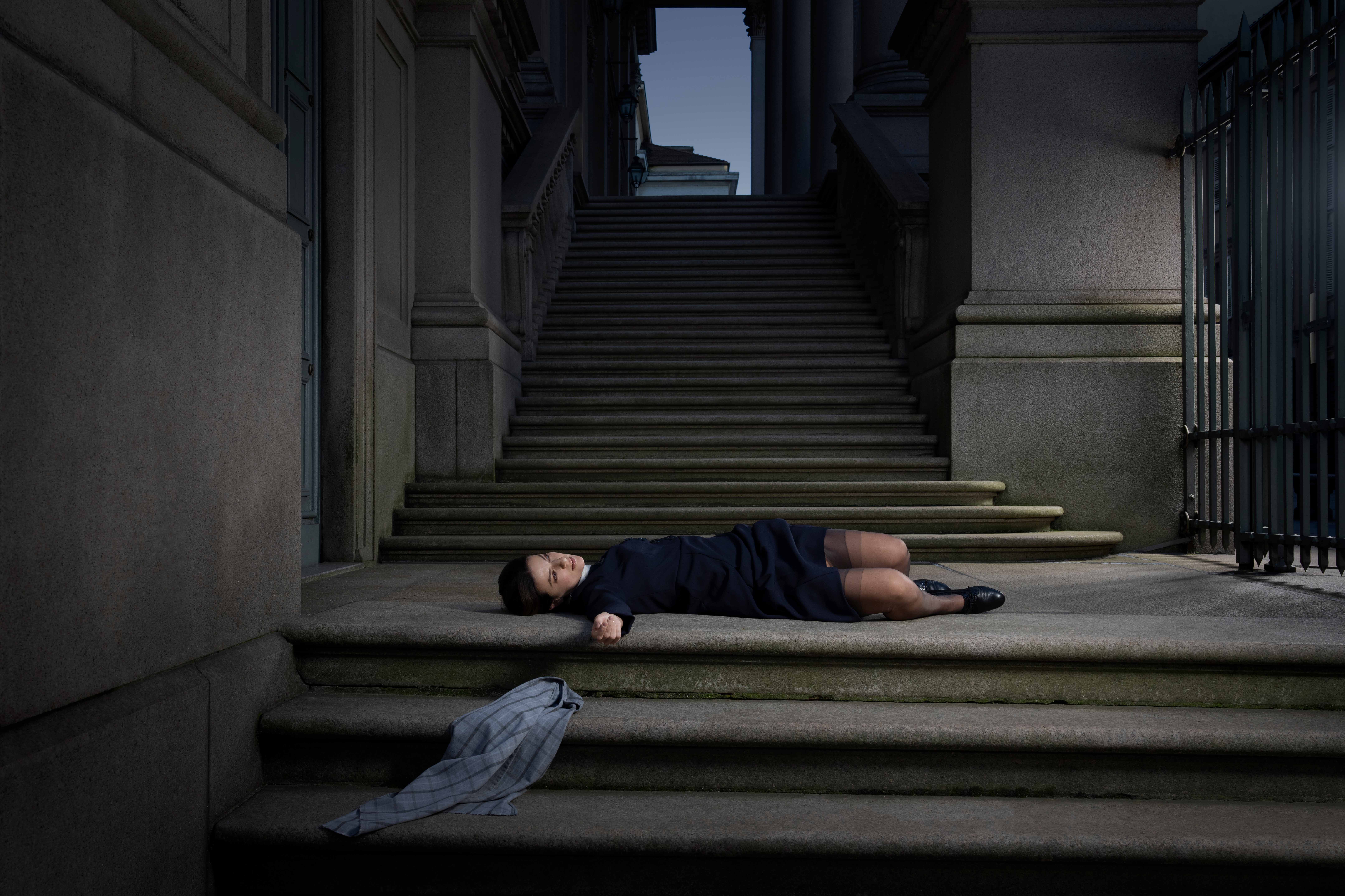 Barbara Ronchi. Foto della mostra "Riccardo Ghilardi. Piano sequenza la Mole" a Torino