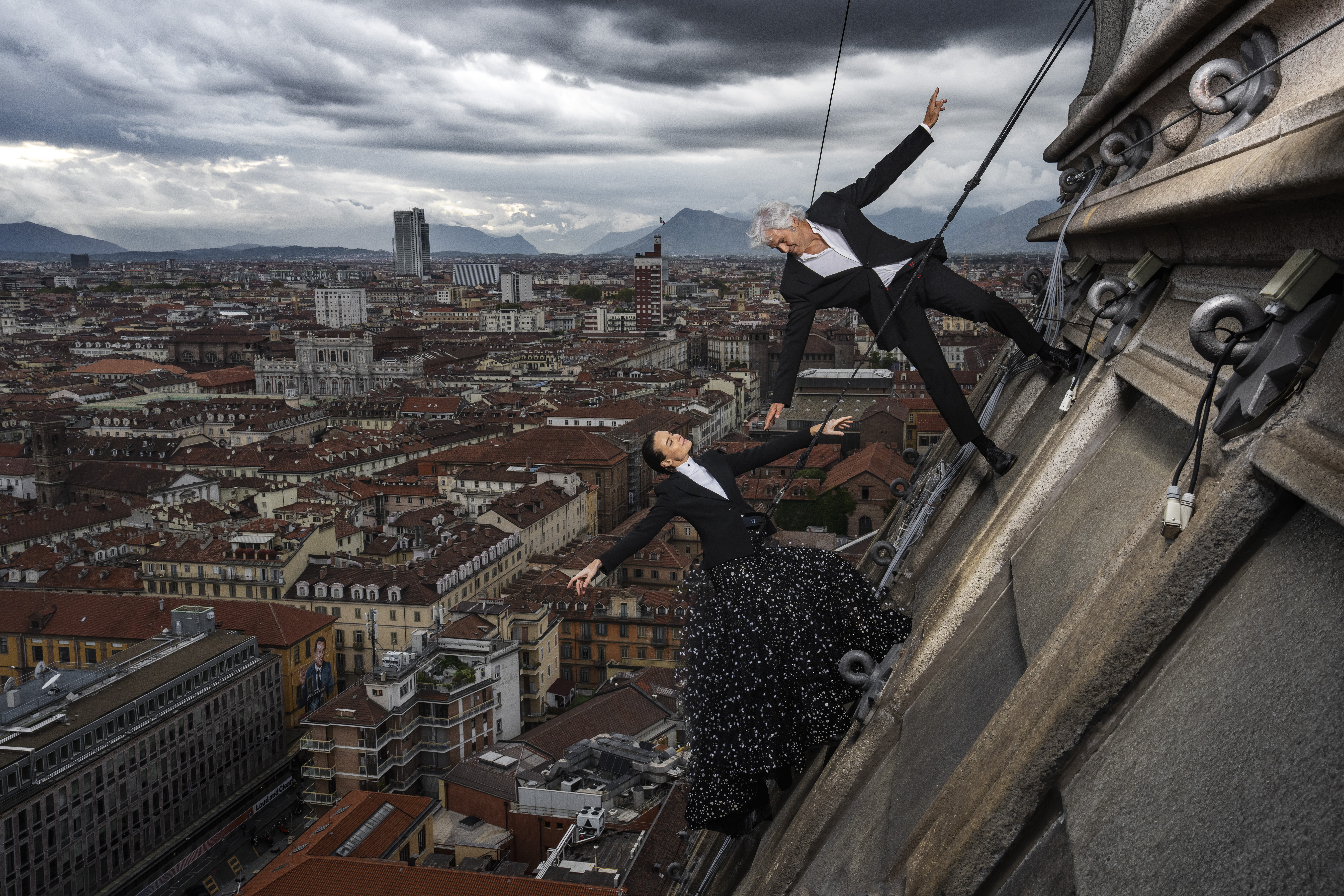 SFIORANDO IL CIELO, Kasia Smutniak e Domenico Procacci sono Ginger e Fred, 4 ottobre 2024, fotografie di Riccardo Ghilardi per il Museo Nazionale del Cinema