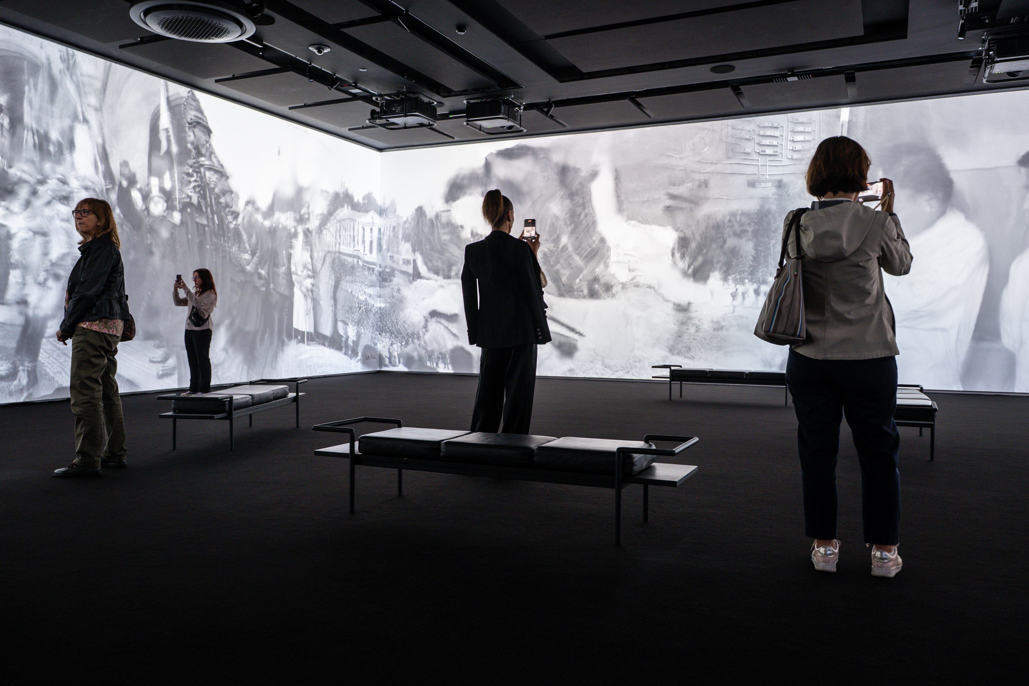 Set up of the exhibition "Erik Kessels. Un'immagine" at Gallerie d'Italia - Torino