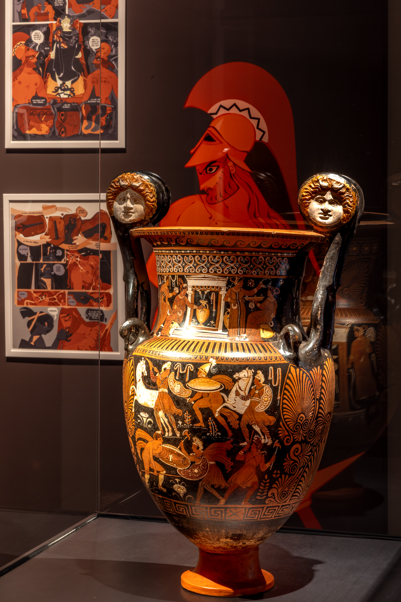 Aiace - Fabio Pia Mancini nella mostra "CERAMICHE E NUVOLE. Cosa le antiche ceramiche greche raccontano di noi"