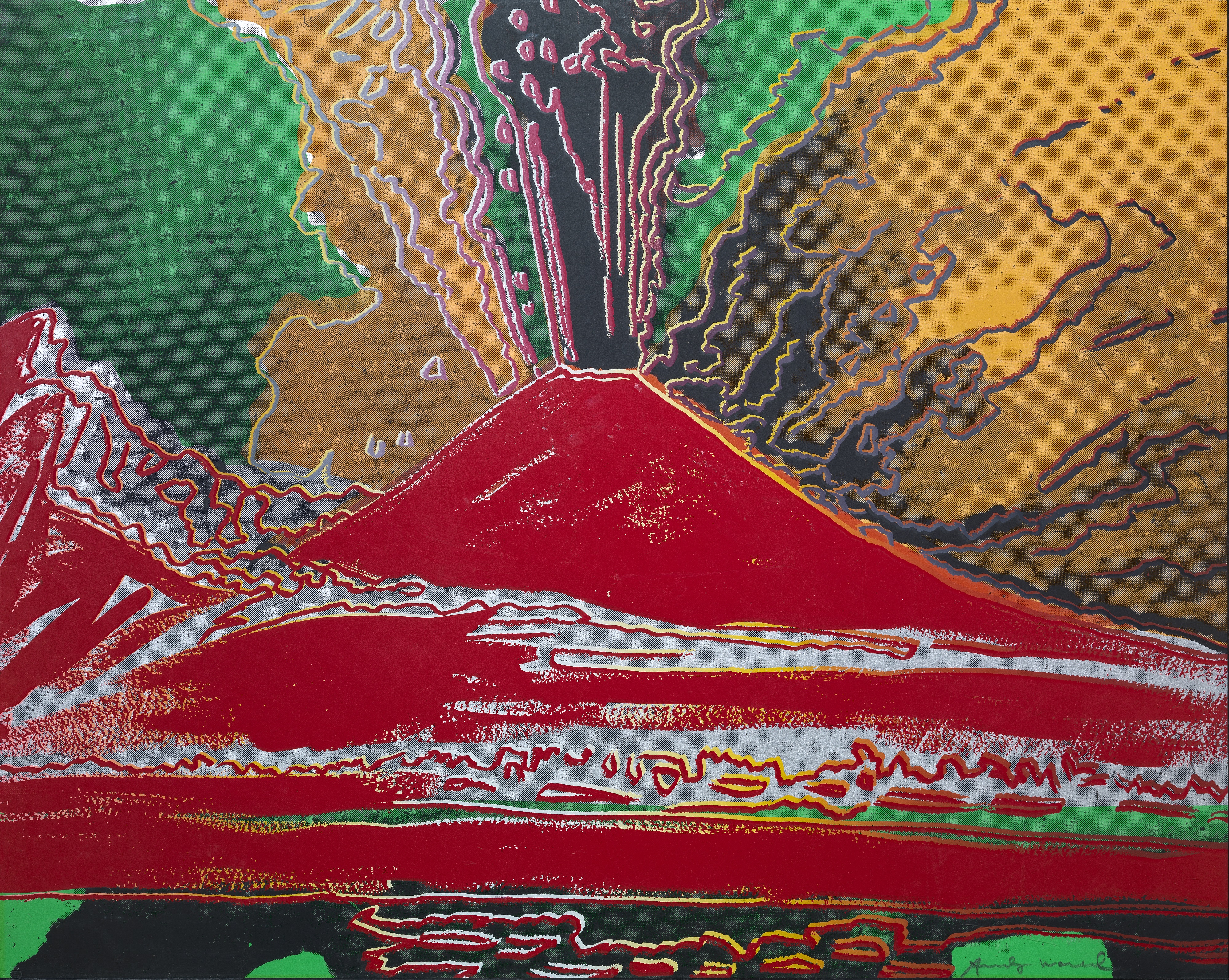 Andy Warhol, Vesuvius (rosso)